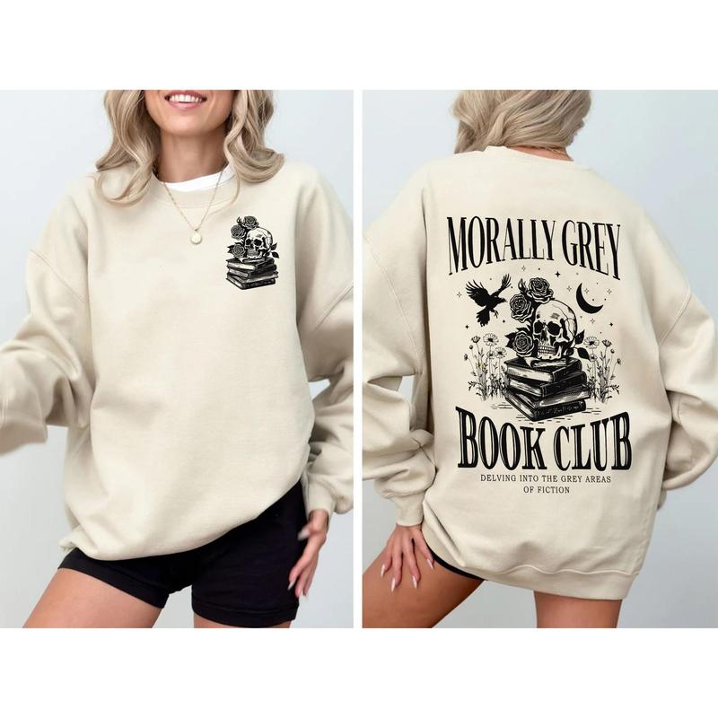 Morally Grey Book Club Sweatshirt, Dark Romance Hoodie
