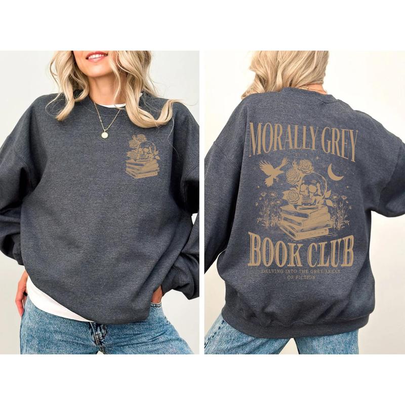 Morally Grey Book Club Sweatshirt, Dark Romance Hoodie
