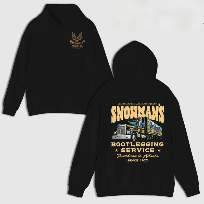 Snowman’s Bootlegging Service Hoodie, Smokey and The Bandit Sweatshirt, Funny Movie Fan Hoodie