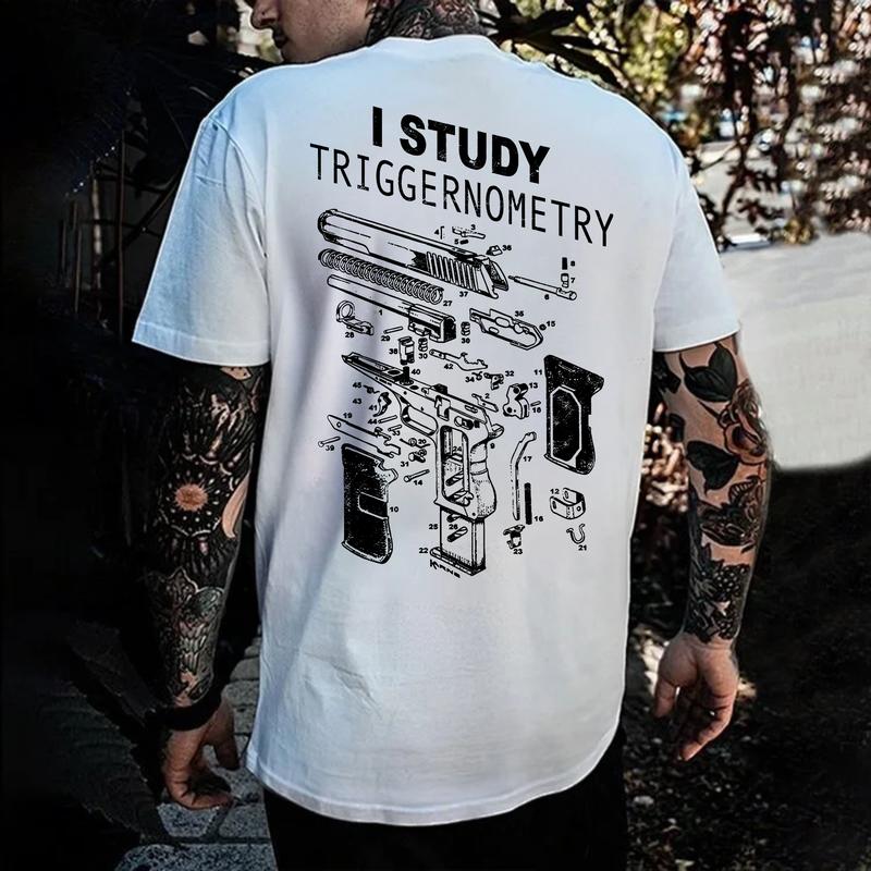 I Study Triggernometry hoodie, Funny Gun Lover T-Shirt, Pro 2A Sweatshirt, Tactical Hoodie for Men