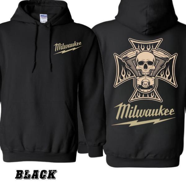 Custom Mechanic Skull Cross Hoodie – Vintage Tools Graphic Pullover | Garage Streetwear for Car & Bike Enthusiasts by HUNTWEAR DESIGN