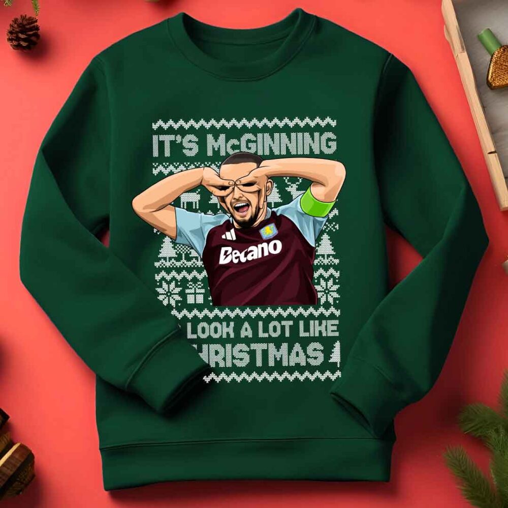 John McGinn Aston Villa Funny Christmas Sweatshirt/Hoodie