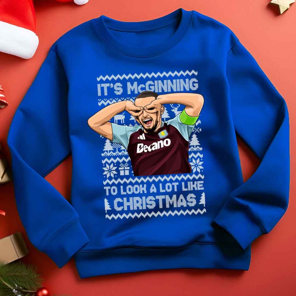 John McGinn Aston Villa Funny Christmas Sweatshirt/Hoodie