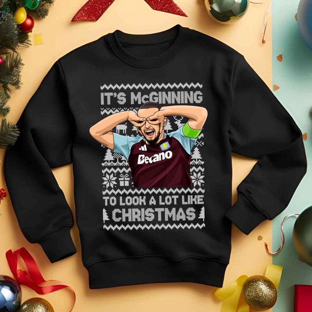 John McGinn Aston Villa Funny Christmas Sweatshirt/Hoodie