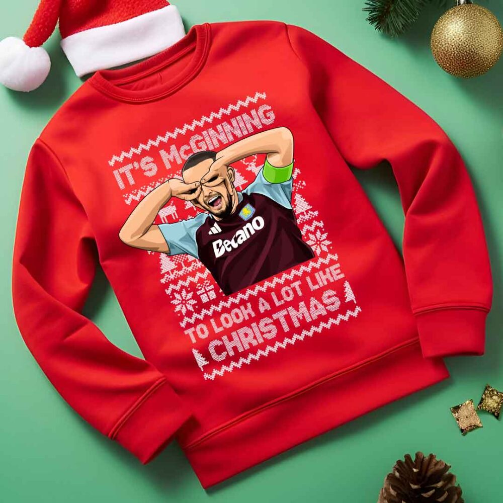 John McGinn Aston Villa Funny Christmas Sweatshirt/Hoodie