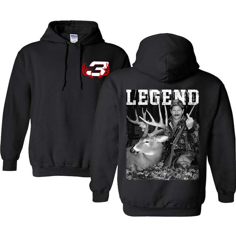 Dale Earnhardt With Deer Hoodie, Racing Middle Finger Sweatshirt, Hunting Season Vintage Style Unisex T-Shirt