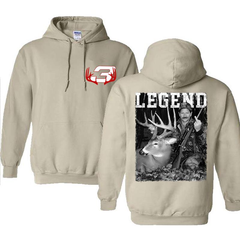 Dale Earnhardt With Deer Hoodie, Racing Middle Finger Sweatshirt, Hunting Season Vintage Style Unisex T-Shirt
