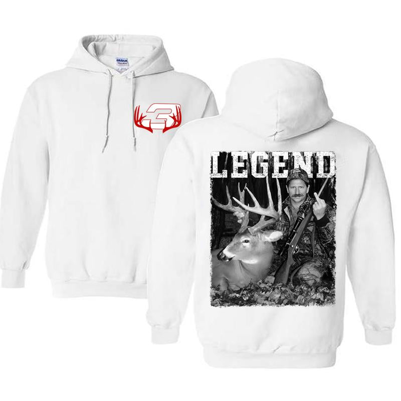 Dale Earnhardt With Deer Hoodie, Racing Middle Finger Sweatshirt, Hunting Season Vintage Style Unisex T-Shirt