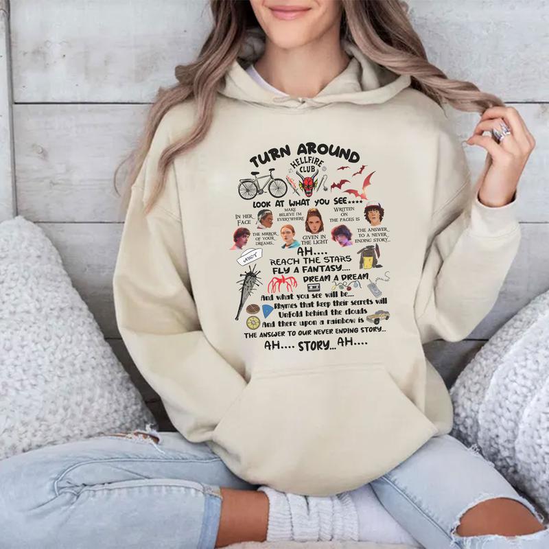 Turn Around Quote Shirt, Never Ending Story Sweatshirt, Christmas Things Shirt for Fans