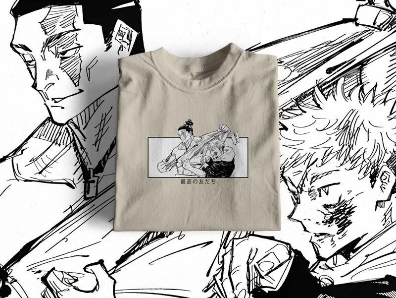 Besto Friendo Shirt Jjk My Brother Jujutsu Kaisen Merch Yuji Itadori Aoi Todo Anime Streetwear Gift Anime Fan Shirt T-shirts, Sweater, Hoodies