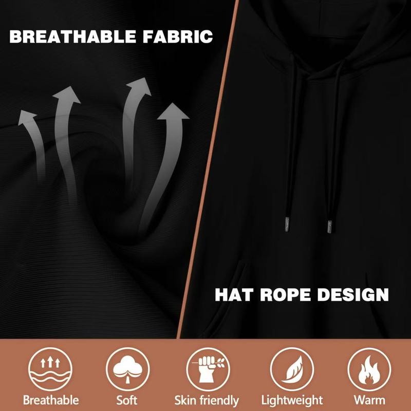 Not Friendly Do Not Touch Print, Men'S Casual Streetwear Hoodies, Comfy And Loose Hooded Pullover Top, Casual Streetwear, Fall Outfits