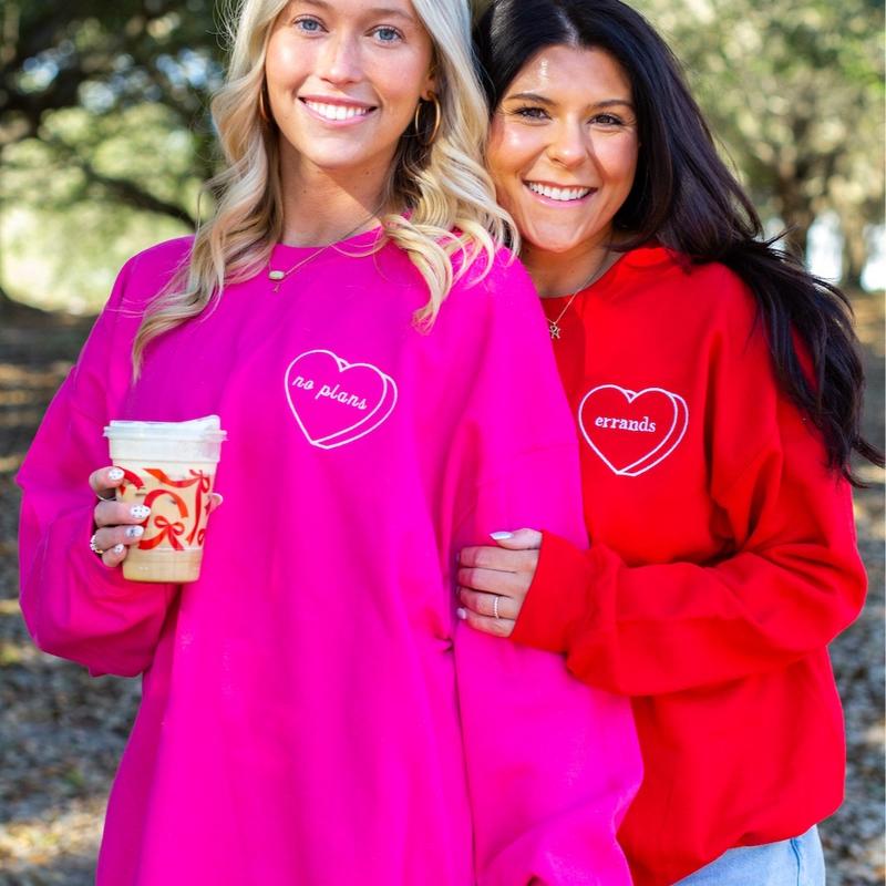 Make It Yours™ 'Candy Heart' Embroidered Sweatshirt