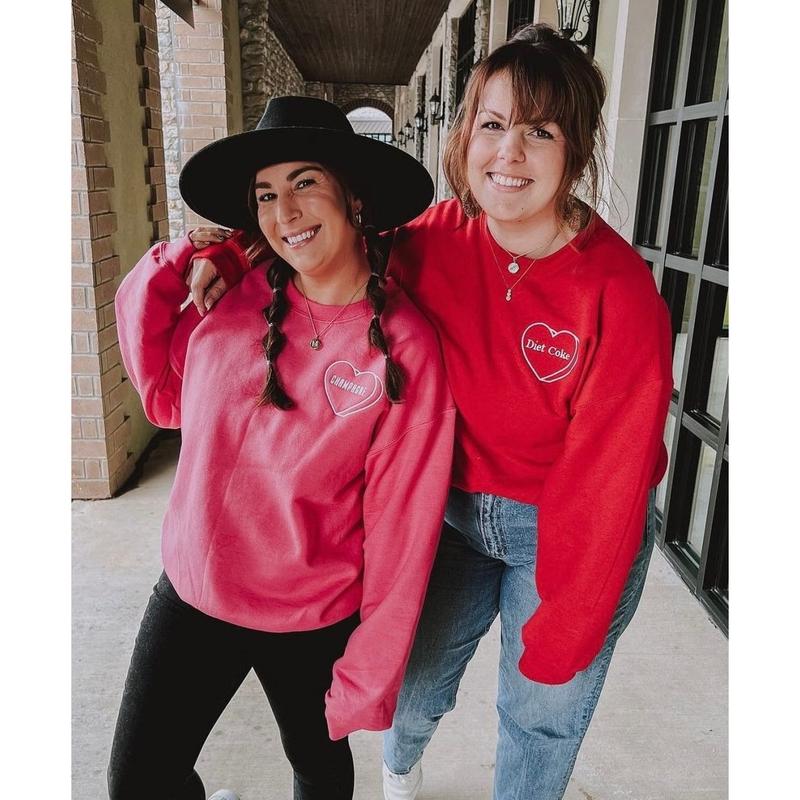 Make It Yours™ 'Candy Heart' Embroidered Sweatshirt
