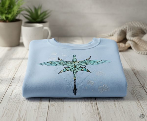 Avatar Fire and Ash embroidered  Sweatshirt/Hoodie, Pandora embroidery shirt, Toruk and Ilu Avatar movie shirt, Matching couple