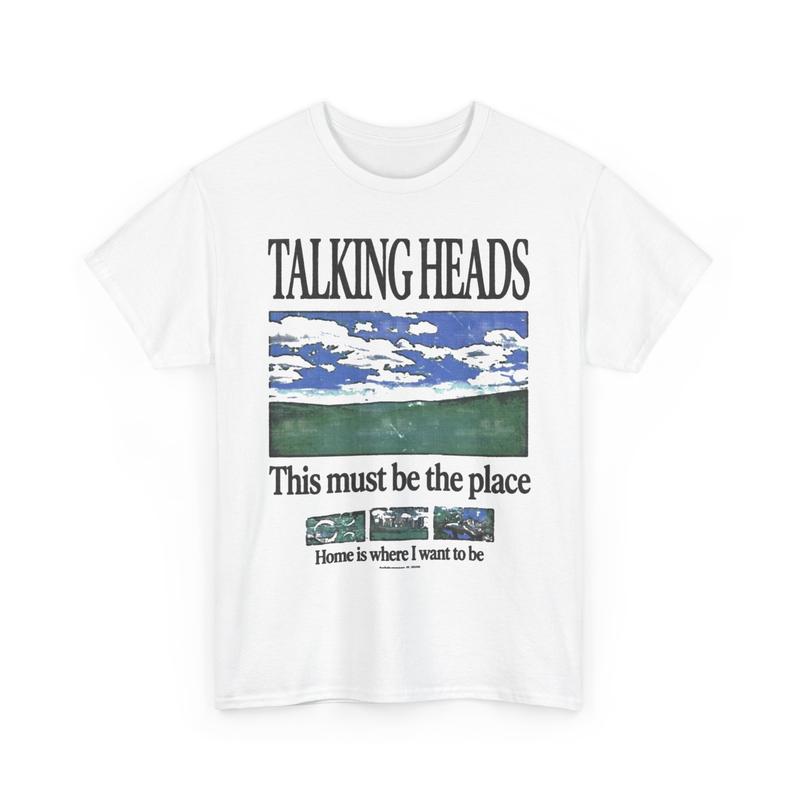 Talking Heads Graphic T-Shirt,This Must Be the Place Lyric Tee,Retro 80s Rock Inspired Shirt, Classic Album Lyric Graphic Unisex T-Shirt For Men Women