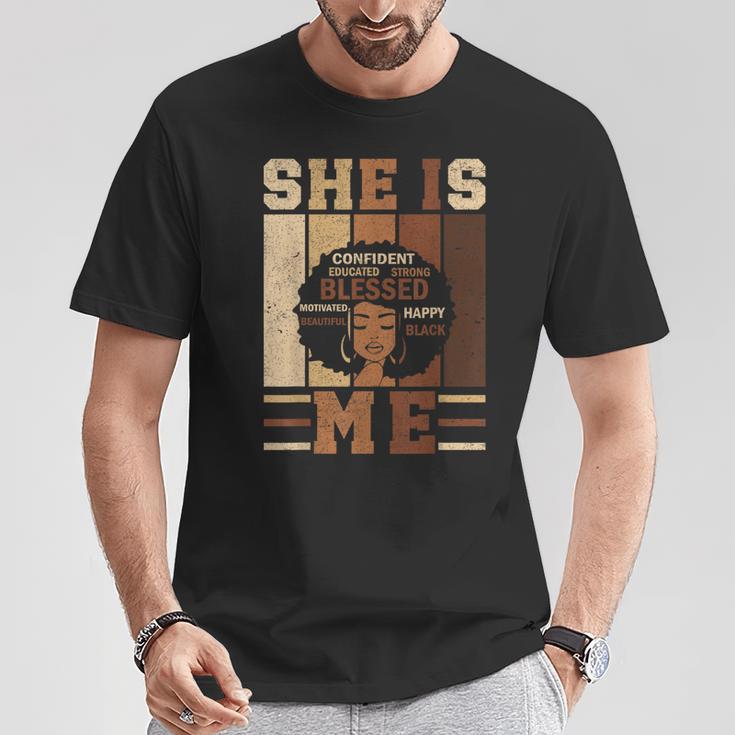 She Is Me Strong Educated Blessed Black History Girls T-Shirt/Sweatshirt