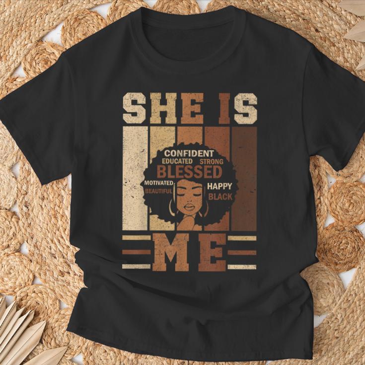 She Is Me Strong Educated Blessed Black History Girls T-Shirt/Sweatshirt