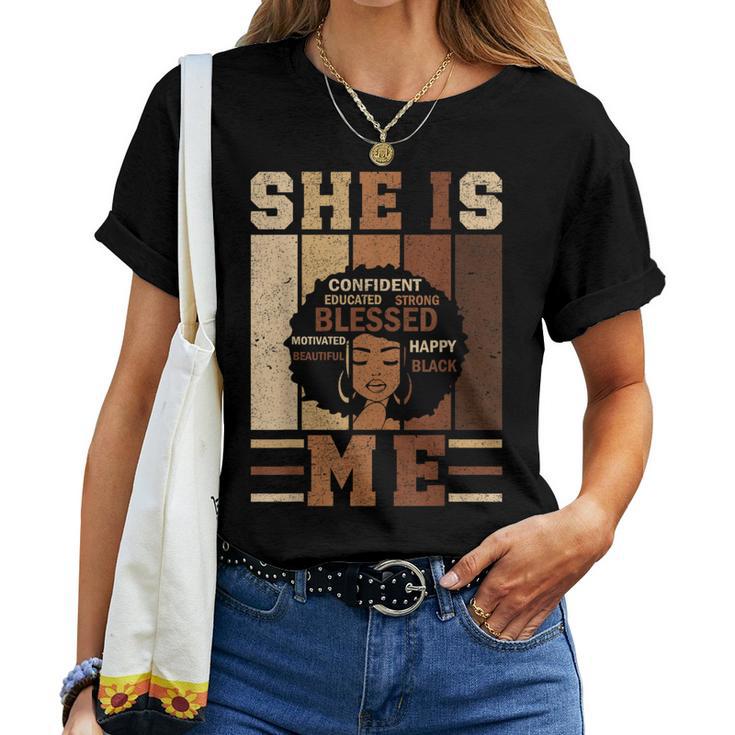 She Is Me Strong Educated Blessed Black History Girls T-Shirt/Sweatshirt