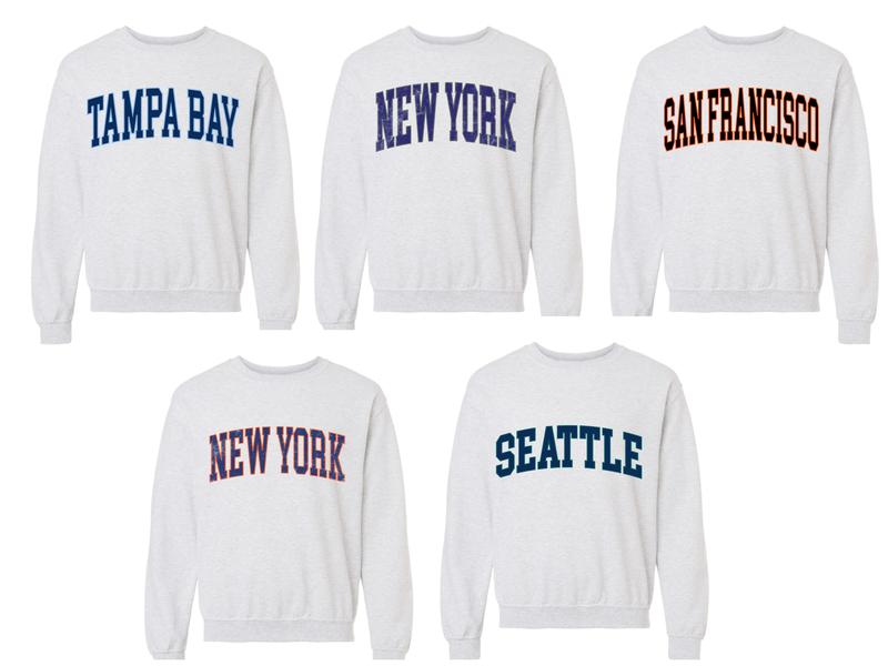 Vintage Baseball Varsity Sweatshirt Comfy Fall Sweatshirt Long Sleeve Soft Cotton Blend Classic Varsity
