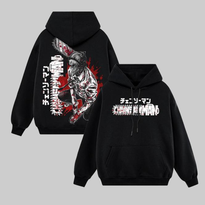 CHAINSAW MAN Anime Retro Unisex T-Shirt, Hoodie, Oversized Unisex Anime Merch, Soft Cotton Streetwear Clothes, Gift for Anime Fans