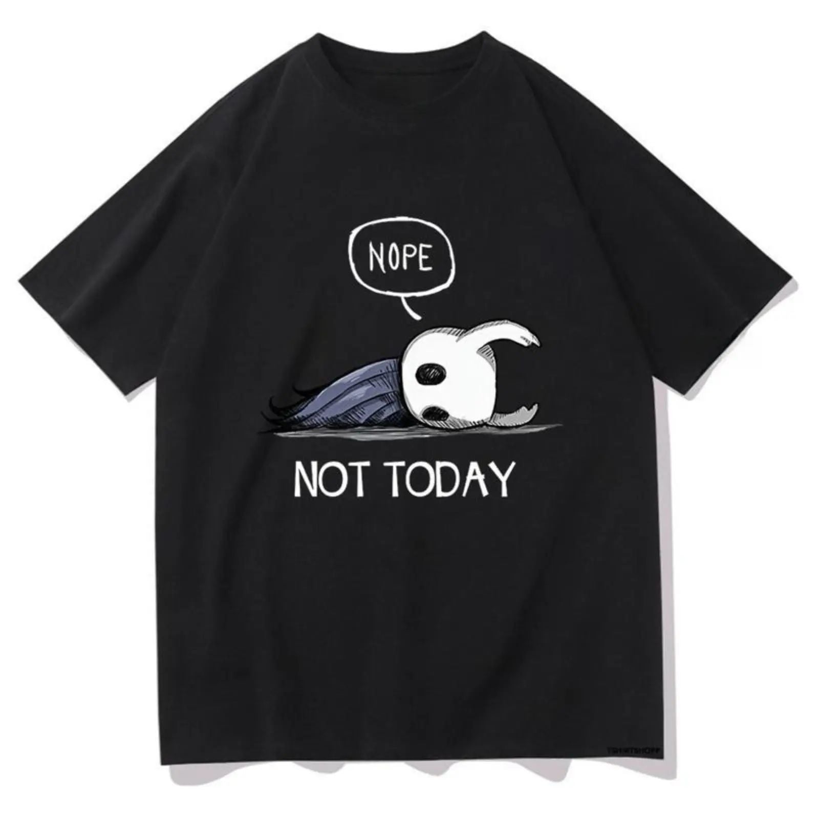 Nope Not Today T Shirts Hollow Knight Men/Women Clothing Harajuku Aesthetic Sweatshirt/Hoodie