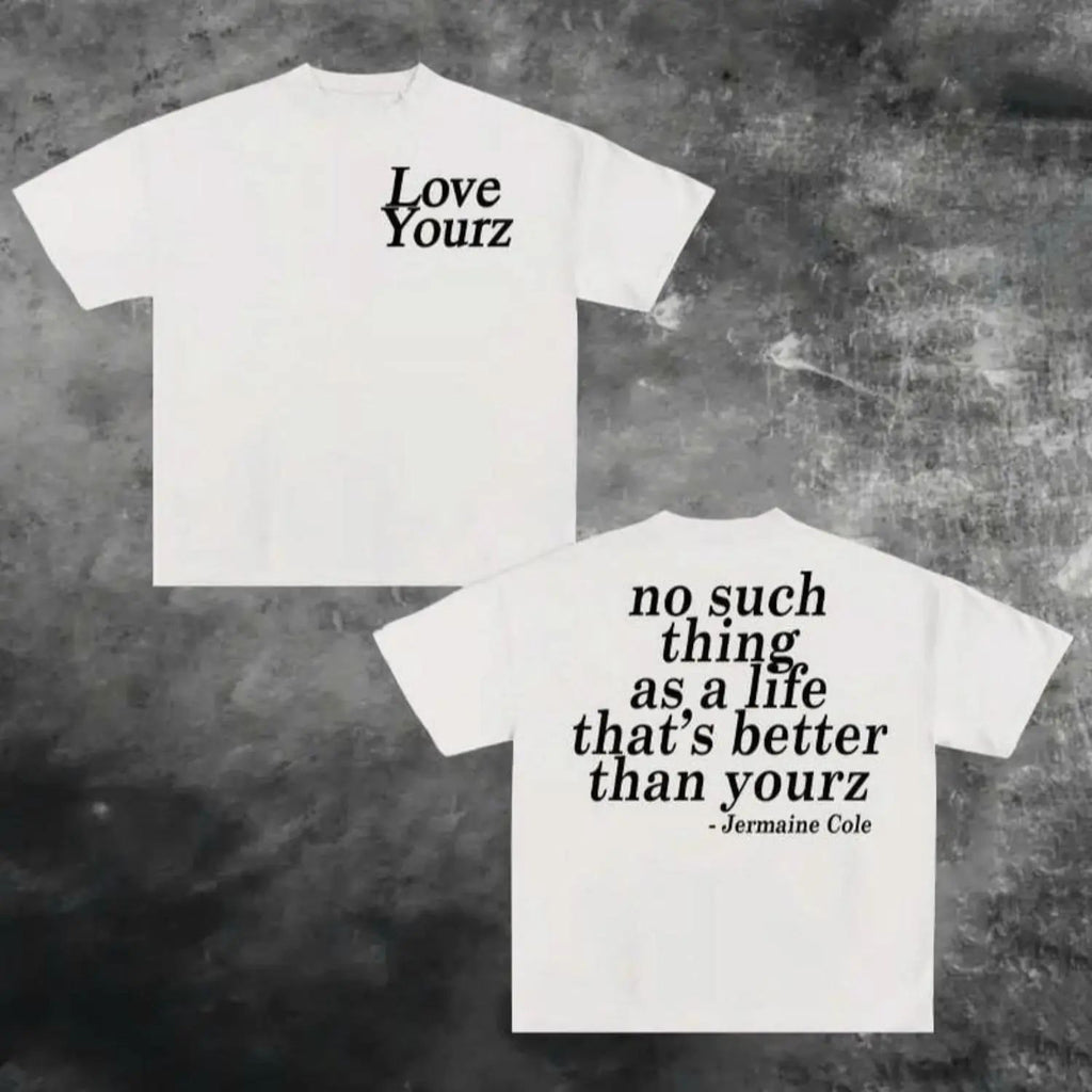 oversized tshirt women J Cole Dreamville Love Yourz Lyrics Graphic t-Shirt VERSION 2, J Cole Sweatshirt/Hoodie