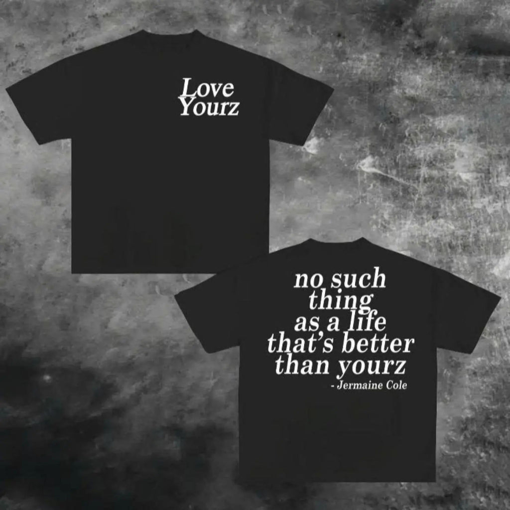 oversized tshirt women J Cole Dreamville Love Yourz Lyrics Graphic t-Shirt VERSION 2, J Cole Sweatshirt/Hoodie