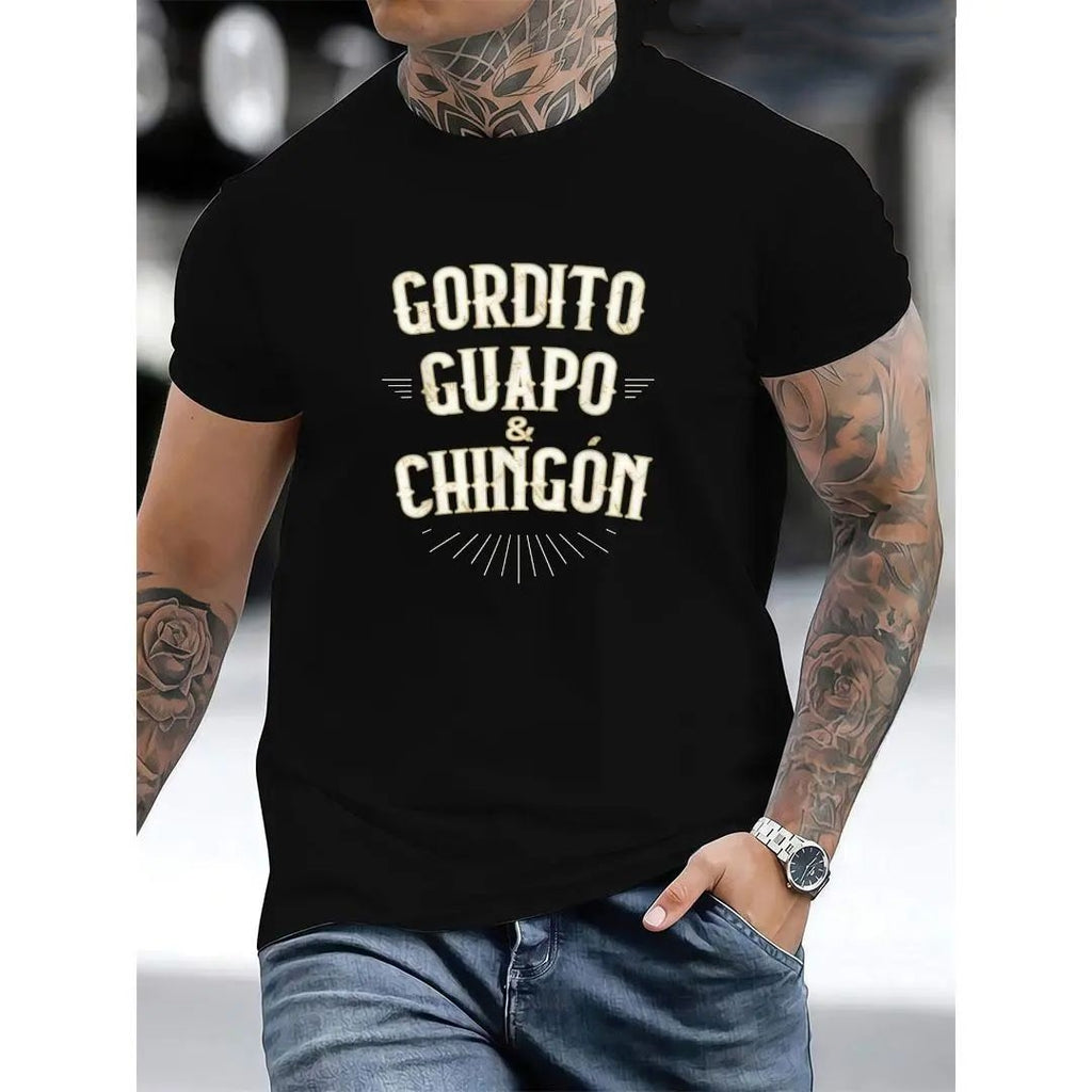 Summer t Shirts Chubby, Handsome and Awesome - Funny Mexican Sweatshirt/Hoodie