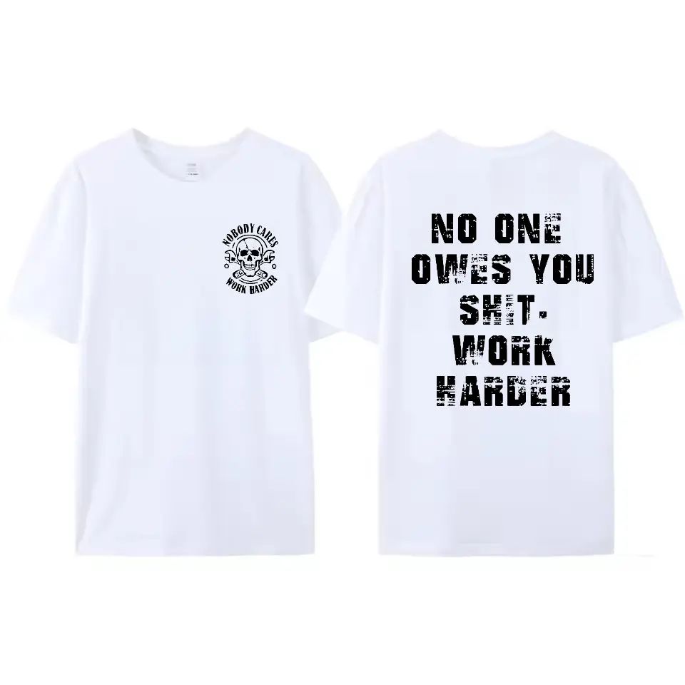 Work Harder Skull Shirt – Gritty Message for the Relentless Grinder, father's day gifts, Menswear Tops Streetwear Sweatshirt/Hoodie