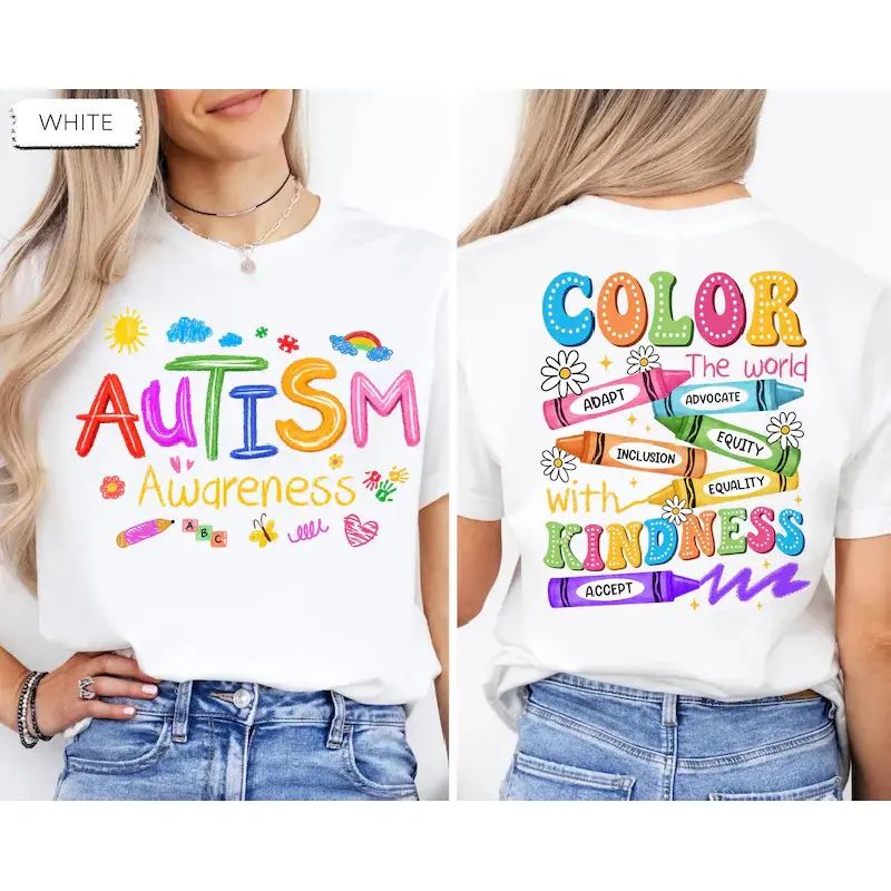 Autism Awareness T-shirt: 2-sided Print, SPED Teacher T-shirt, Special Education Sweatshirt/Hoodie