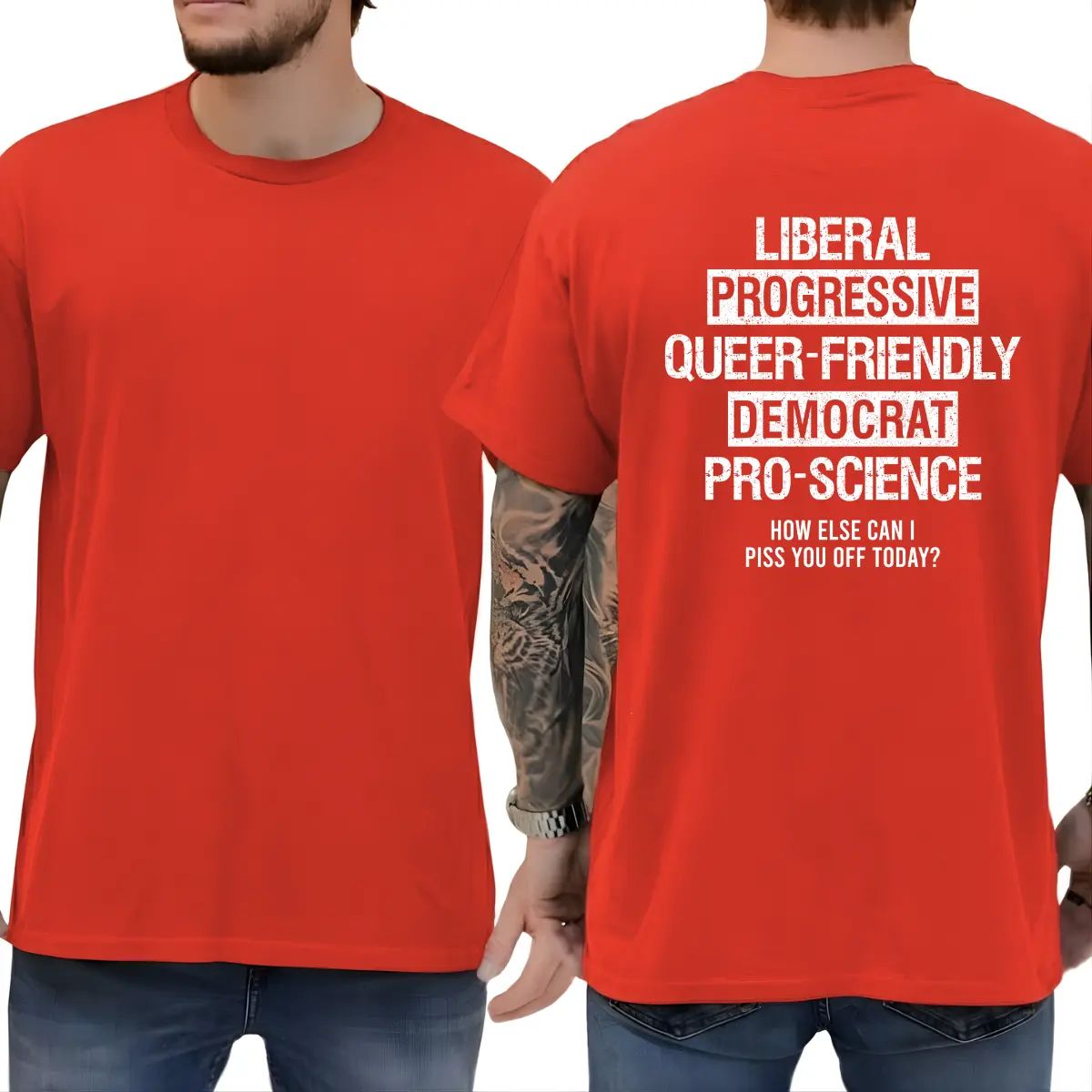Liberal Progressive Queer Friendly Democrat Pro-science T-shirt/Sweatshirt/Hoodie
