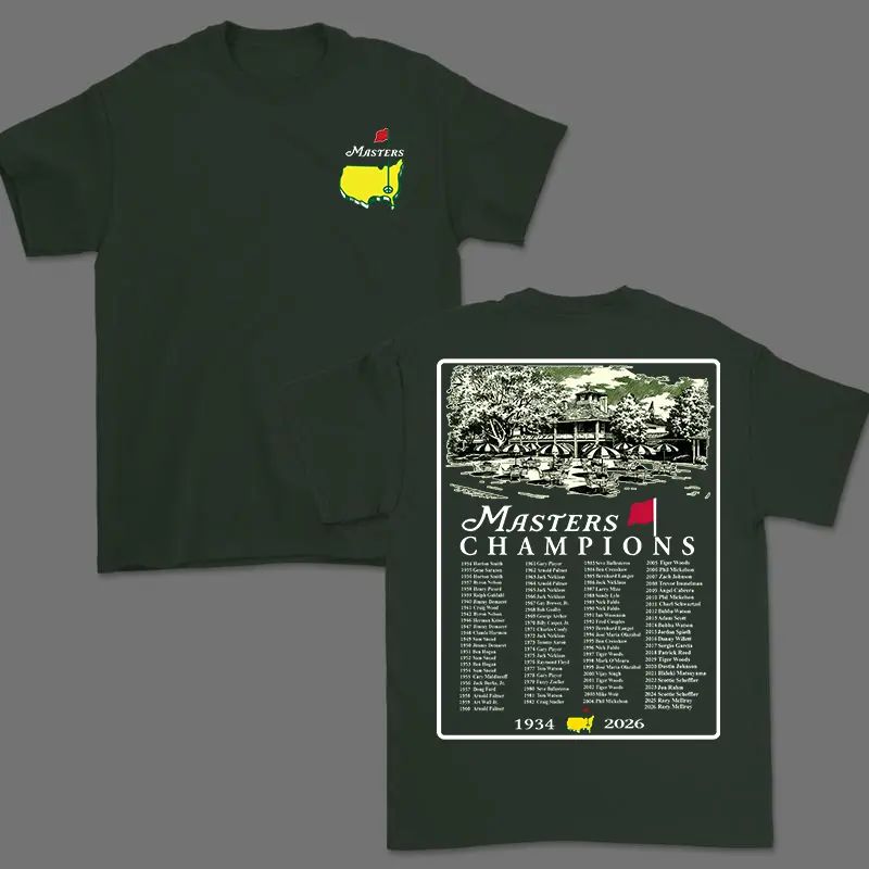 2026 Masters Tournament Augusta T-shirt, 90th Masters Champions Sweatshirt/Hoodie
