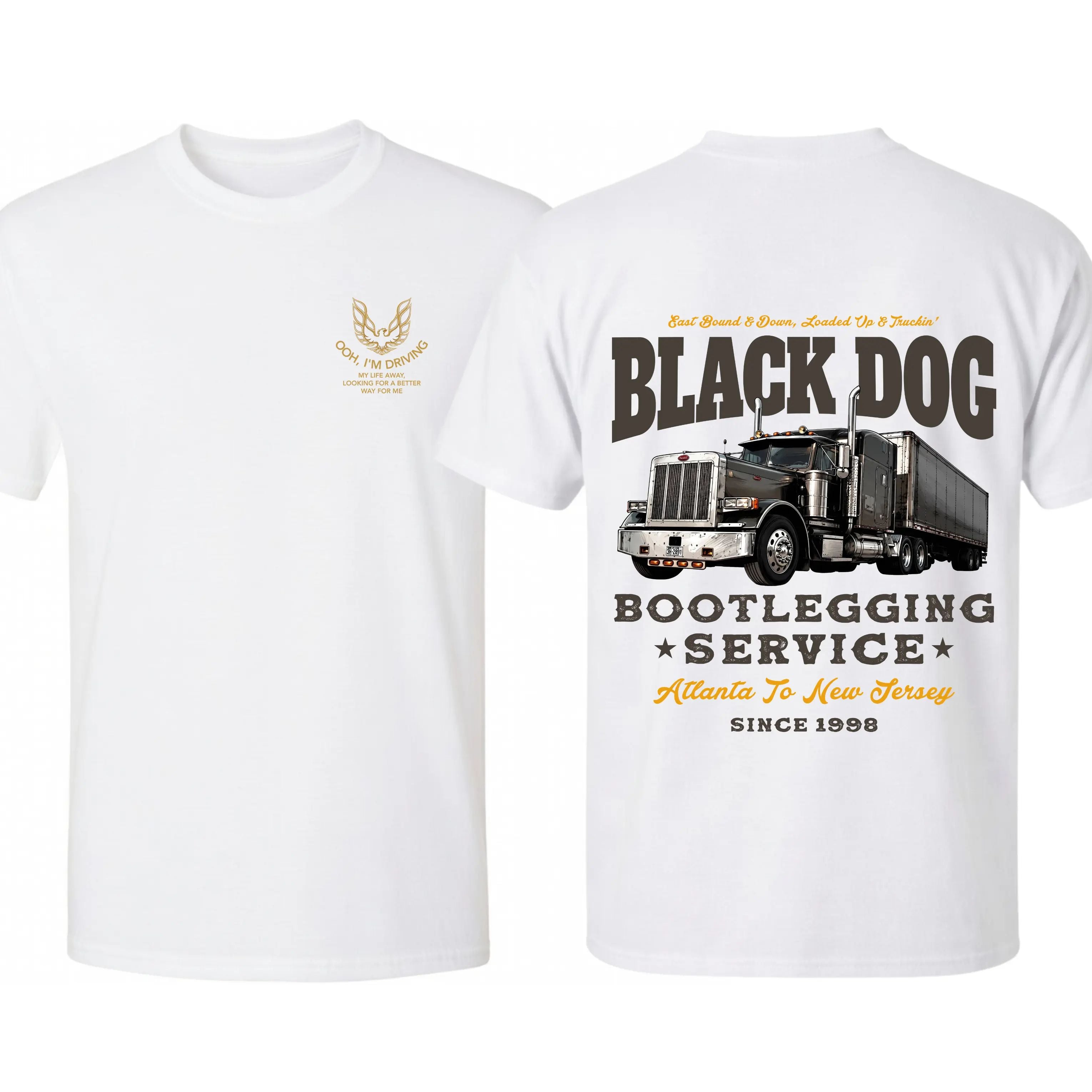 Midnight Run Highway Legend Tee, Vintage Big Rig Inspired Trucker Shirt