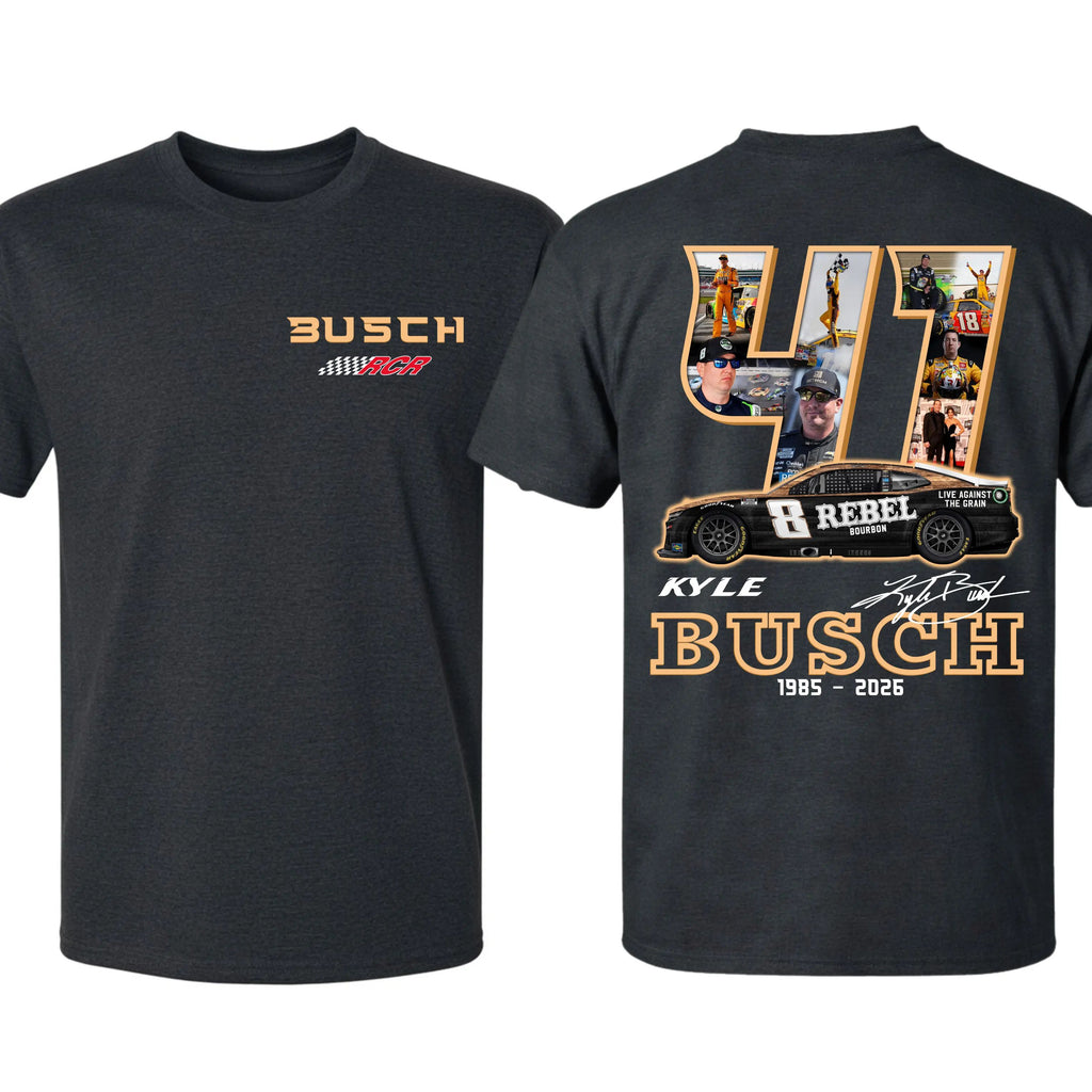 Kyle Busch 41 Ver 2 Tribute Shirt, NASCAR Legend Memorial Tee, RIP Rowdy Shirt, Vintage NASCAR Tribute Top
