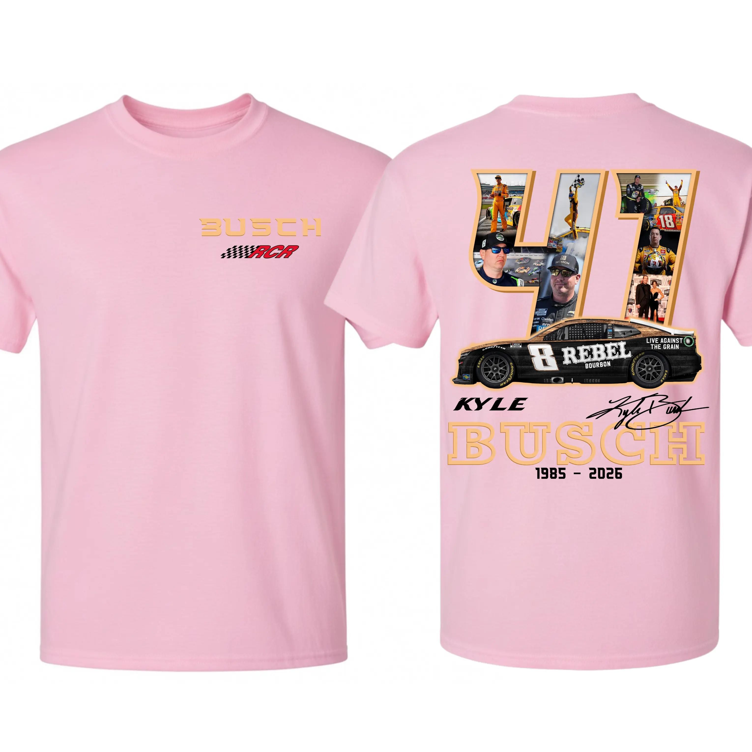 Kyle Busch 41 Ver 2 Tribute Shirt, NASCAR Legend Memorial Tee, RIP Rowdy Shirt, Vintage NASCAR Tribute Top