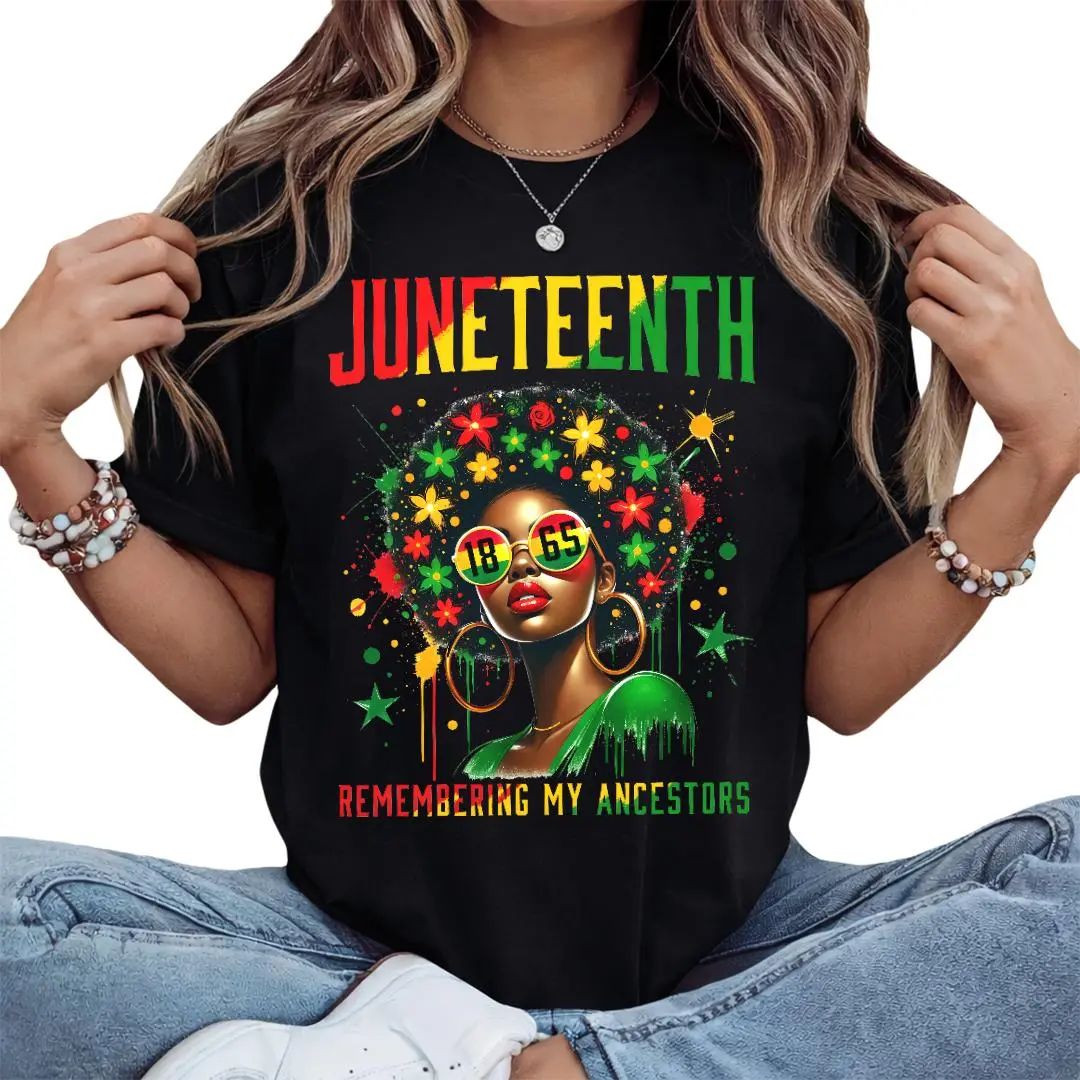 Juneteenth Remembering My Ancestors 1865 African American Heritage Graphic T-Shirt/Sweatshirt
