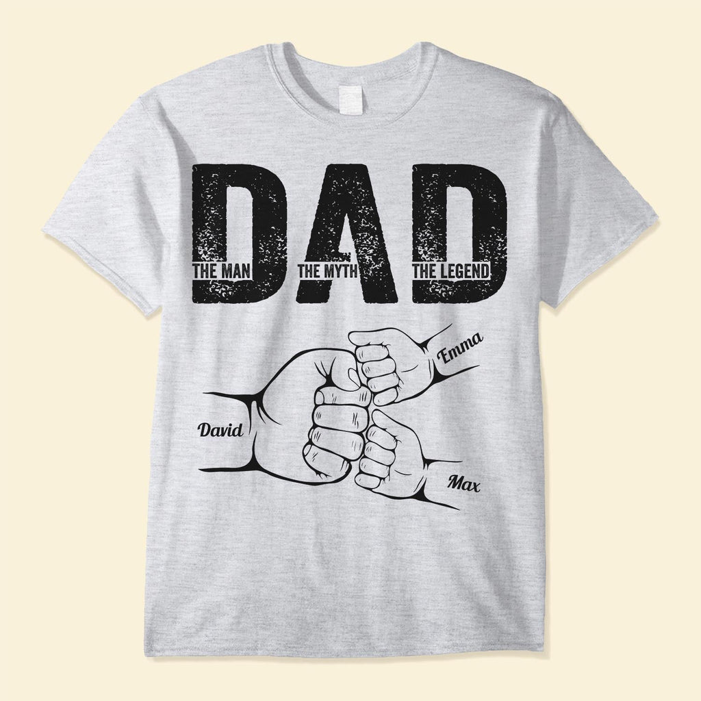 Father's Day Gifts, Dad The Man The Myth The Legend - Personalized Shirt Father's Day