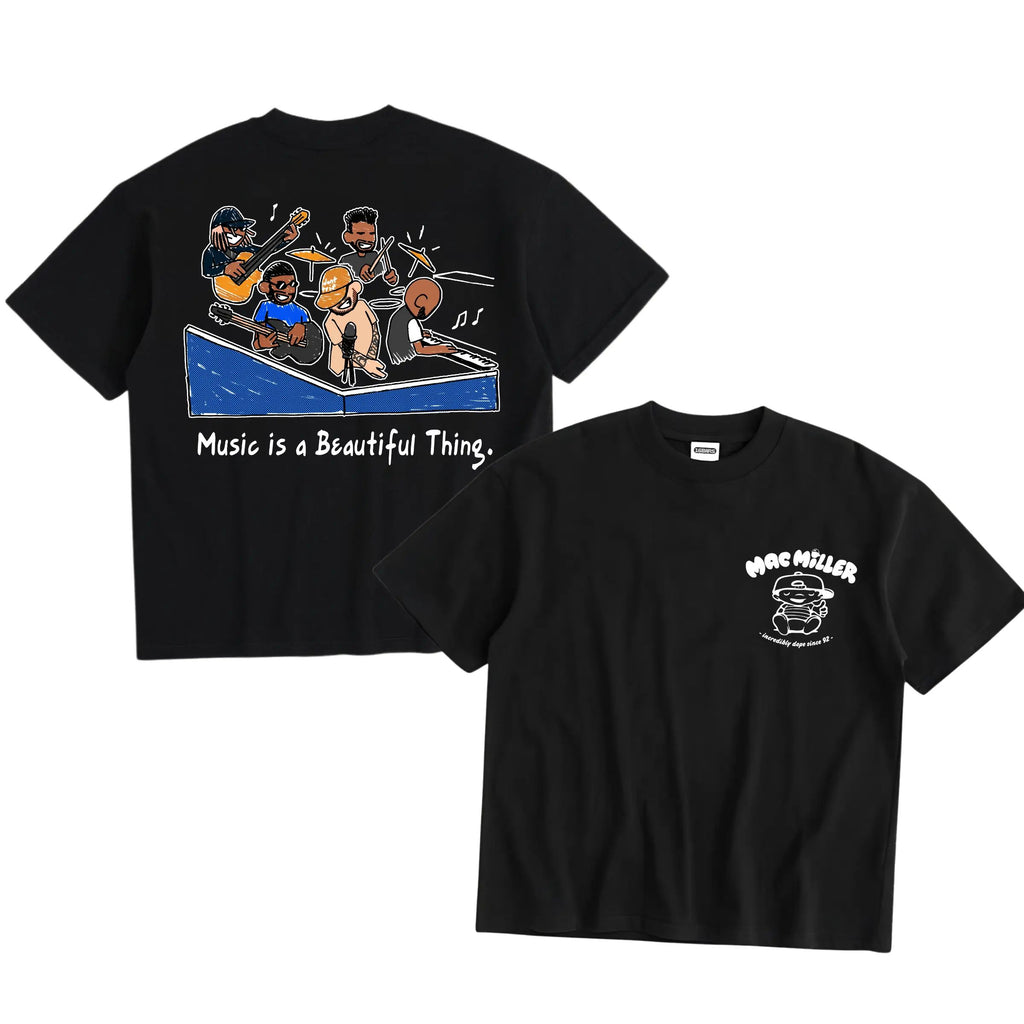 16BARS Music is a Beautiful Thing Shirt Mac Miller Tiny Desk T-Shirt Vintage Graphic Rap Tee