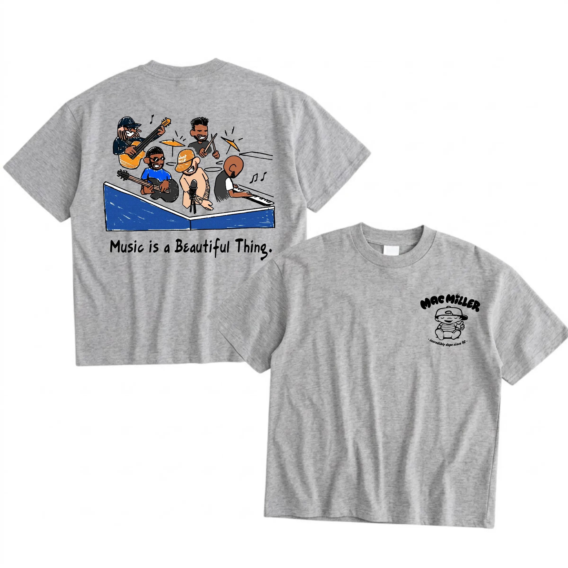 16BARS Music is a Beautiful Thing Shirt Mac Miller Tiny Desk T-Shirt Vintage Graphic Rap Tee