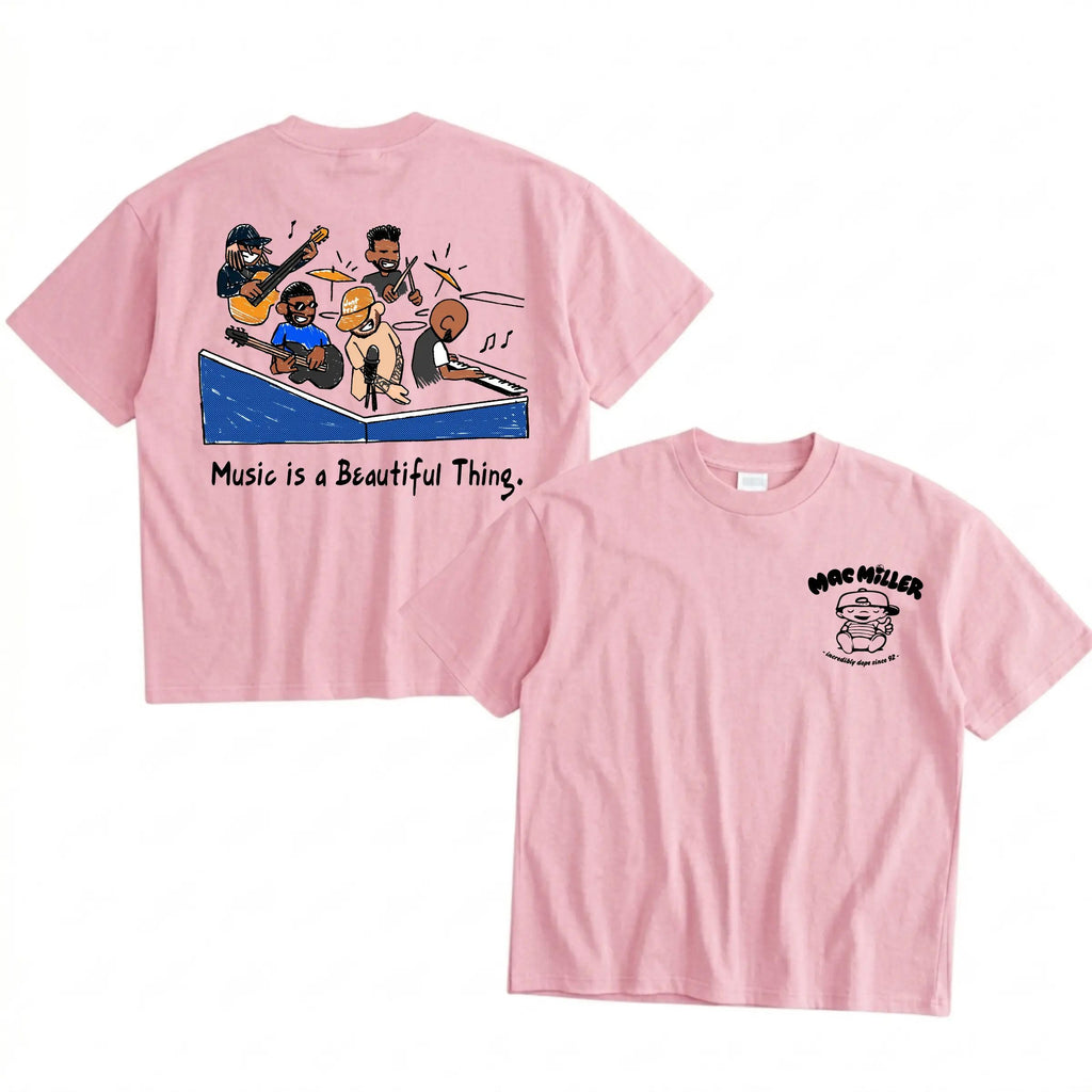 16BARS Music is a Beautiful Thing Shirt Mac Miller Tiny Desk T-Shirt Vintage Graphic Rap Tee