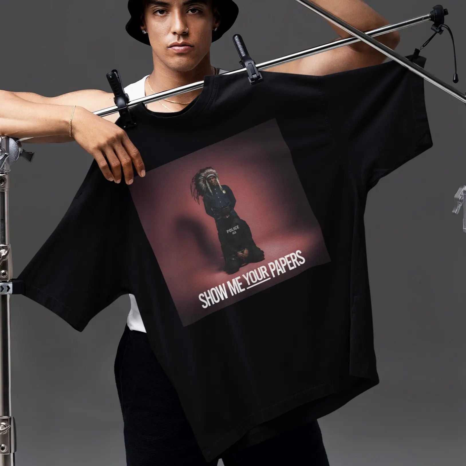 Show Me Your Papers Shirt, Native Were Here First T-shirt/Sweatshirt/Hoodie