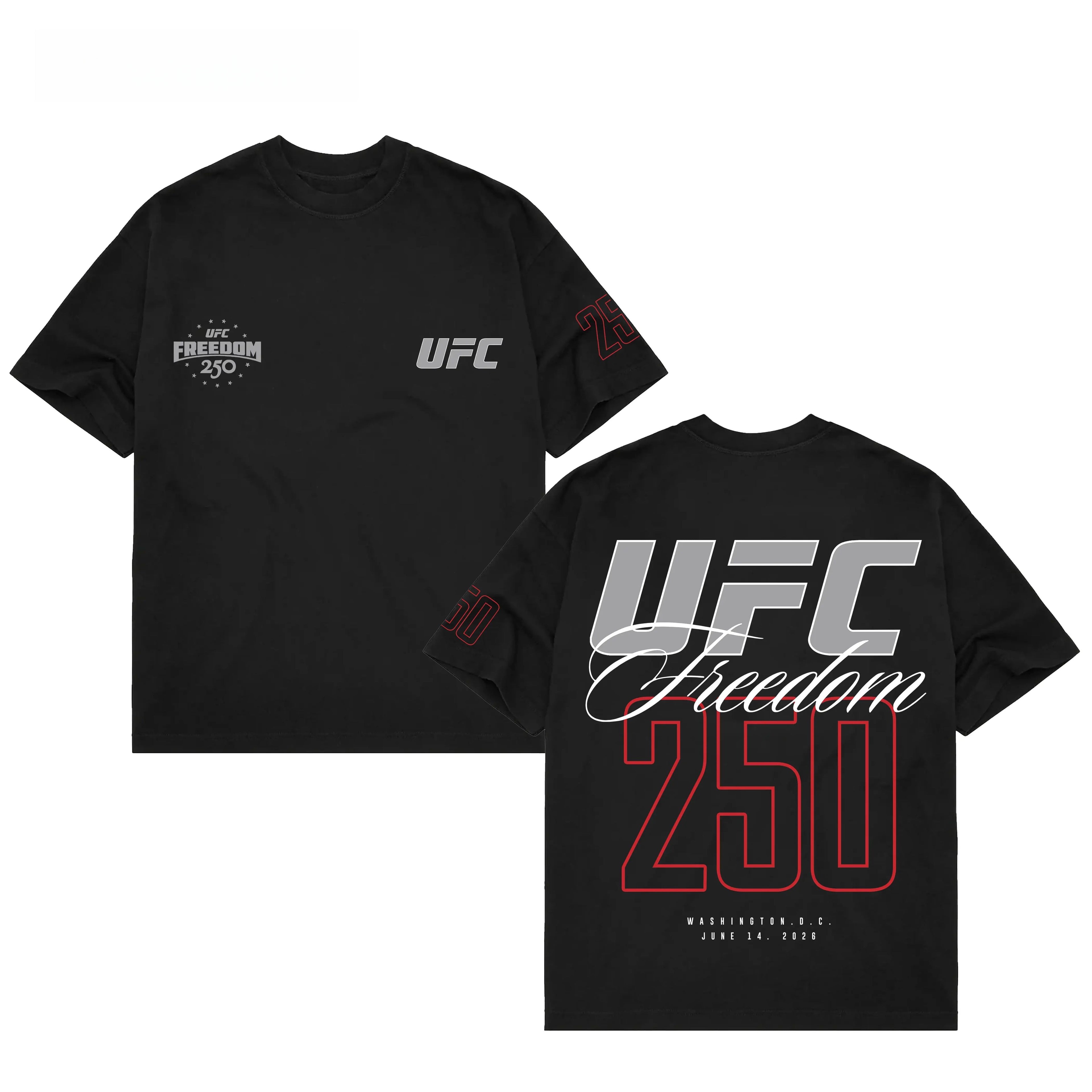 UFC FREEDOM 250 T-SHIRT, UFC Tshirt MMA Fan