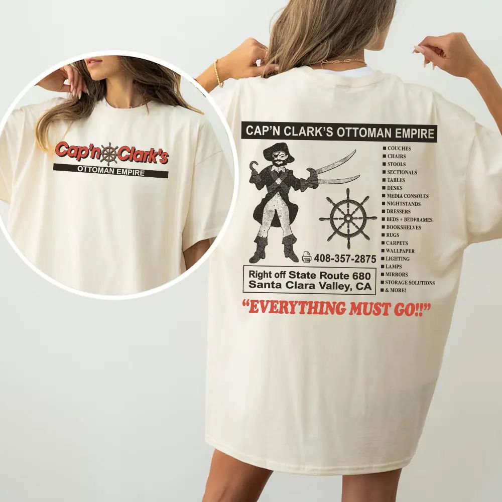 Retro Cap’n Clark’s Ottoman Empire Shirt, Vintage Furniture Store Graphic Tee