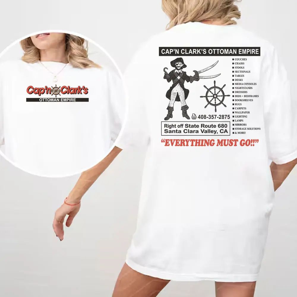 Retro Cap’n Clark’s Ottoman Empire Shirt, Vintage Furniture Store Graphic Tee