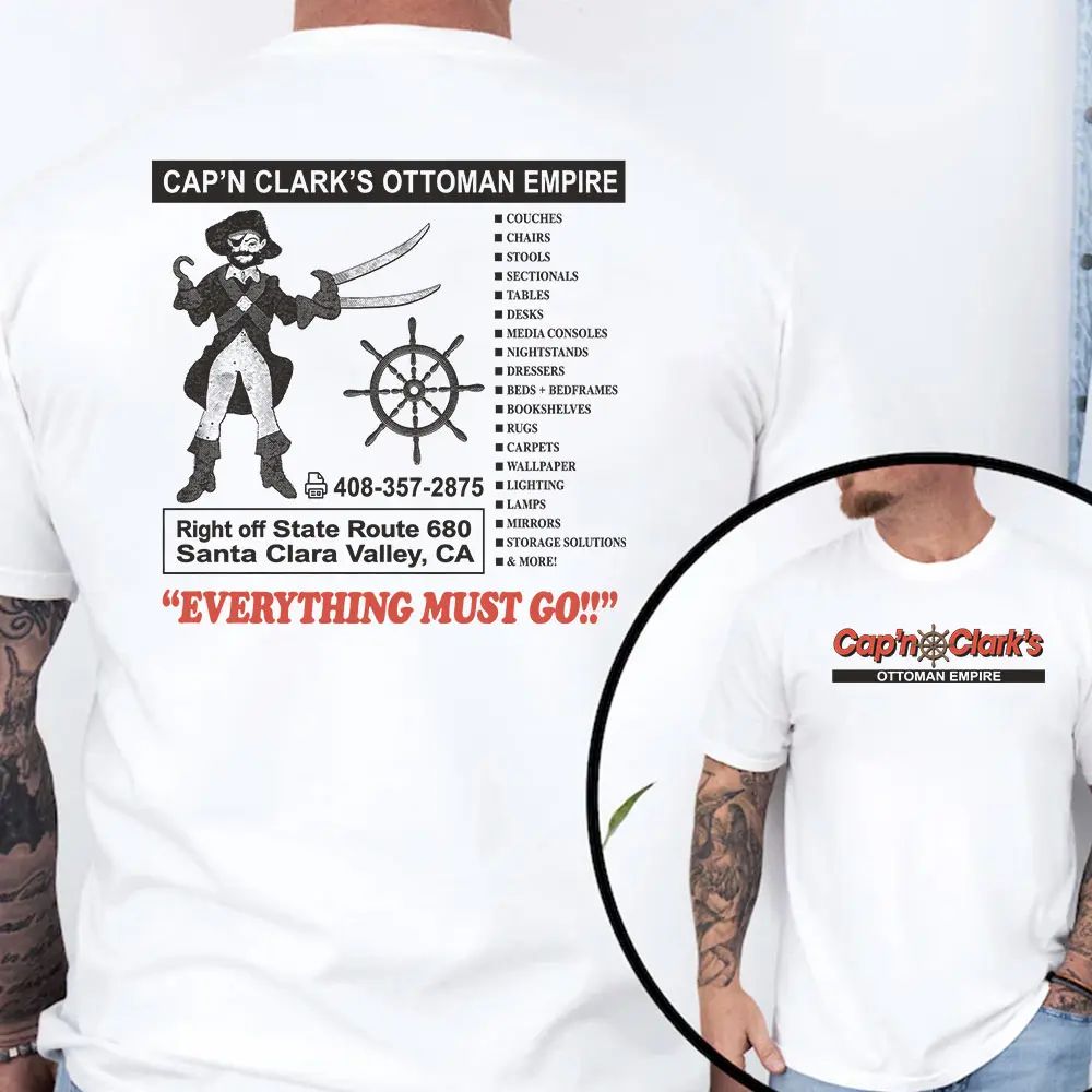 Retro Cap’n Clark’s Ottoman Empire Shirt, Vintage Furniture Store Graphic Tee