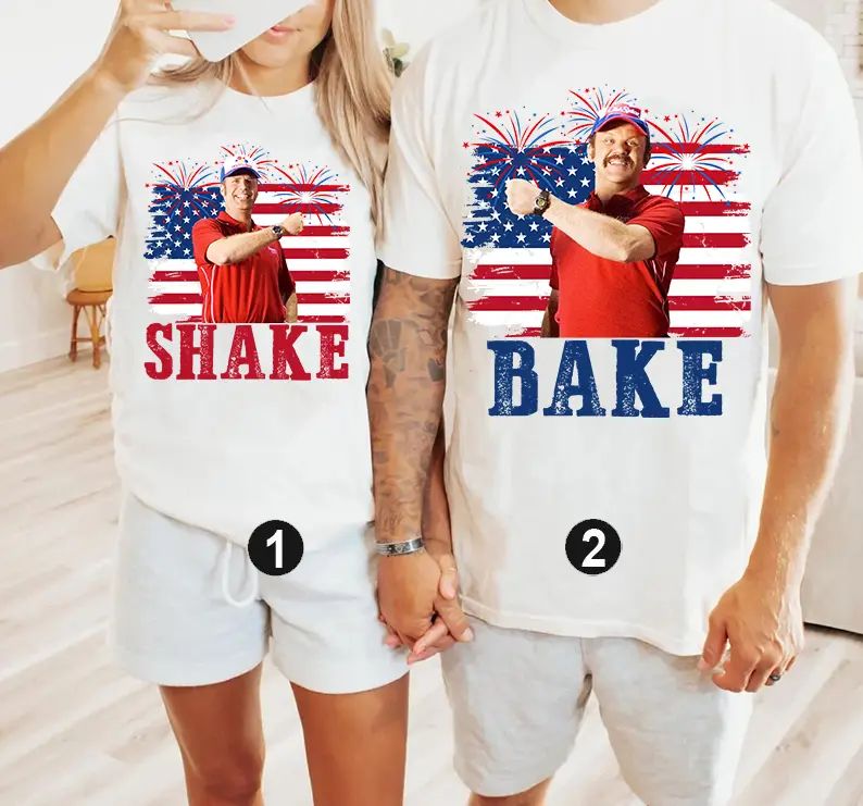 Shake and Bake 4th Of July T-Shirt, Funny Couples Fourth Of July Shirt