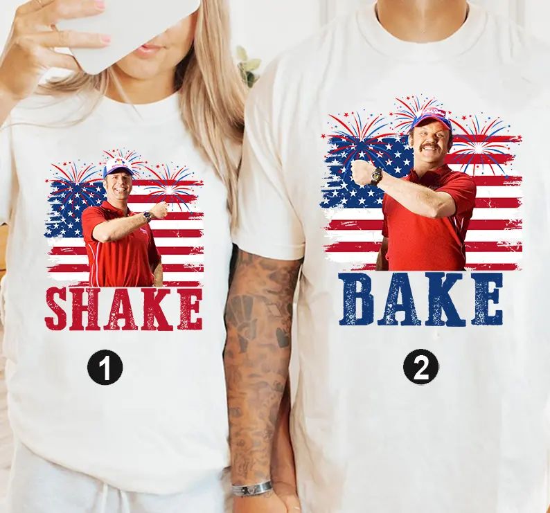 Shake and Bake 4th Of July T-Shirt, Funny Couples Fourth Of July Shirt