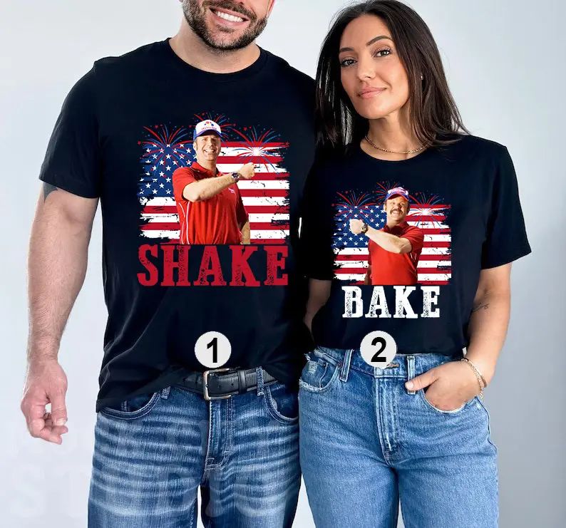 Shake and Bake 4th Of July T-Shirt, Funny Couples Fourth Of July Shirt