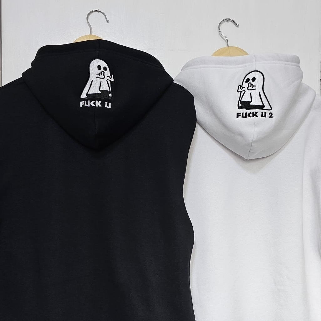 Ghost Middle Finger Embroidery T-shirt/Sweatshirt/Hoodie
