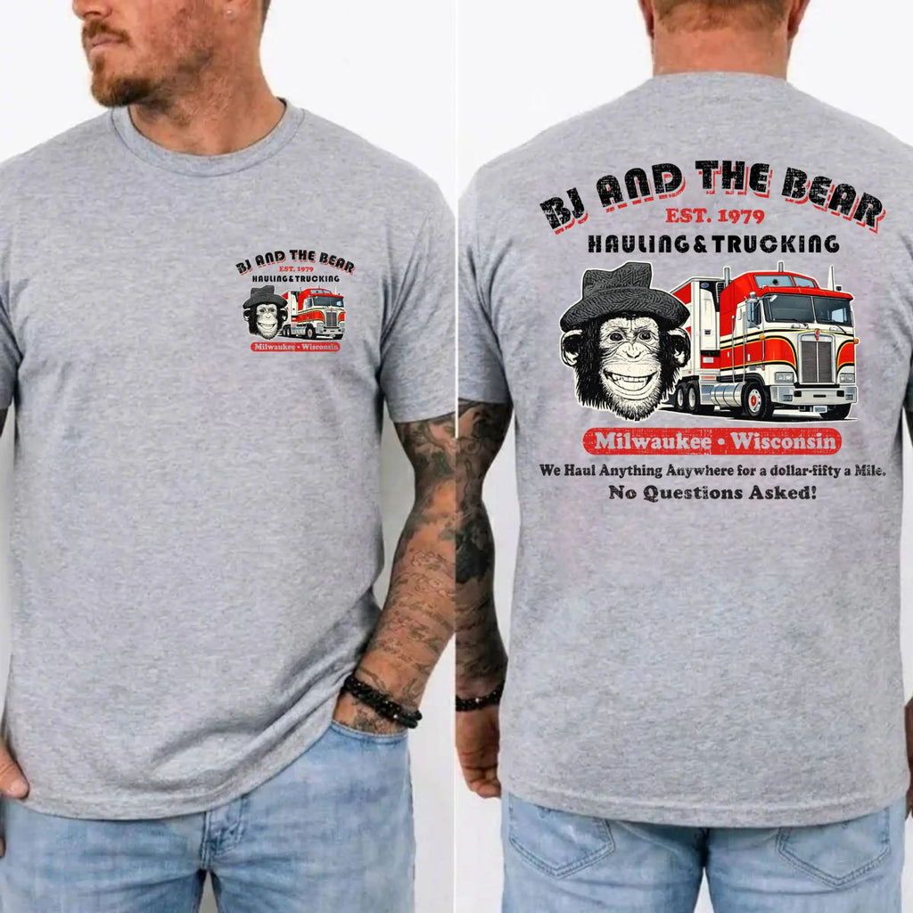 BJ and the Bear Hauling Trucking Ltd Worn Out Shirt, Vintage 70s TV Show Graphic T-shirt